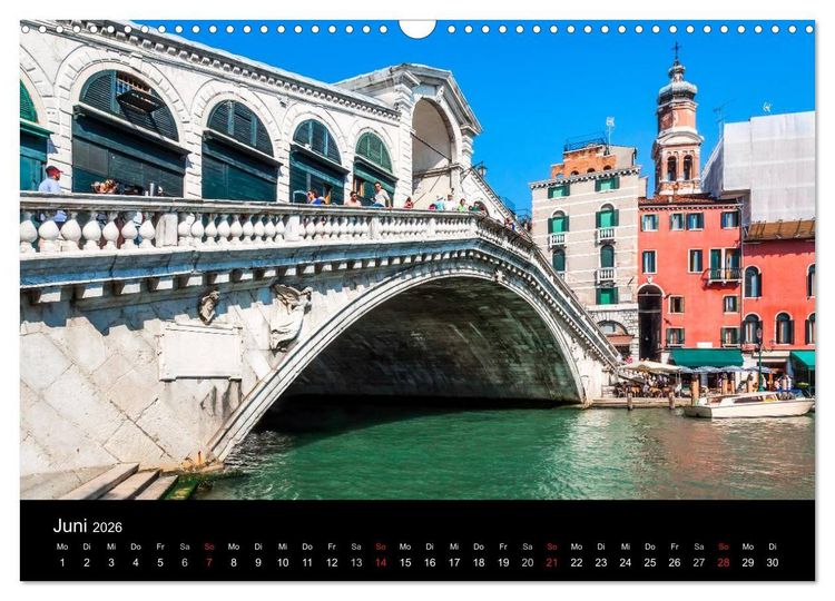 Produktbild: Venedig (Wandkalender 2026 DIN A3 quer), CALVENDO Monatskalender
