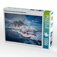 Produktbild: CALVENDO Puzzle Hamn&oslash;y auf den Lofoten nach einem Wintersturm | 1000 Teile Lege-Gr&ouml;&szlig;e 64x48cm Foto-Puzzle f&uuml;r gl&uuml;ckliche Stunden