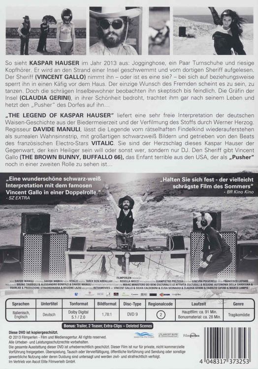 Produktbild: The Legend of Kaspar Hauser (Musik: Vitalic)