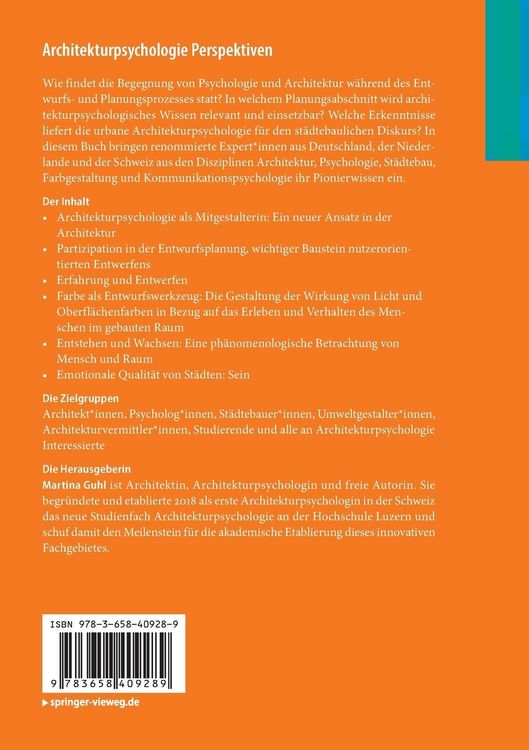 Produktbild: Architekturpsychologie Perspektiven