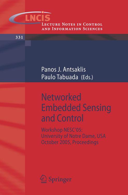 Produktbild: Networked Embedded Sensing and Control