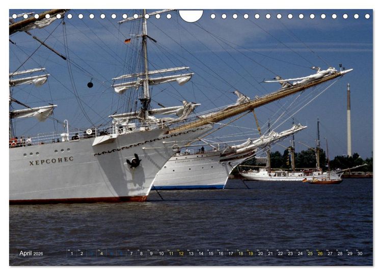 Produktbild: Analoge Fotografie Tall Ships Sail 1995 Bremerhaven (Wandkalender 2026 DIN A4 quer), CALVENDO Monatskalender