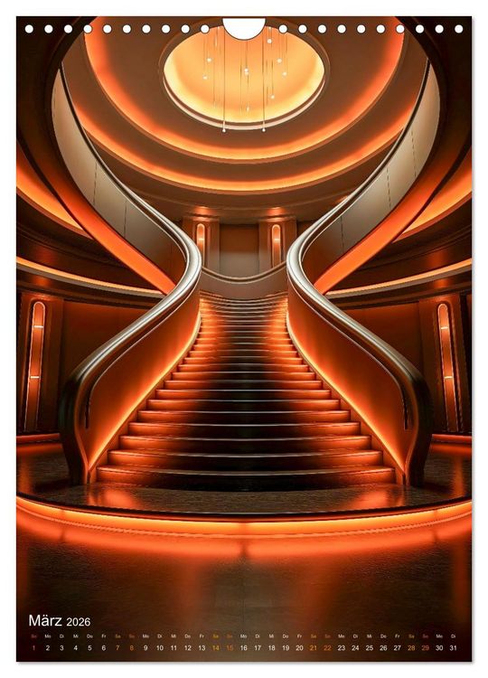 Produktbild: Treppen Architektur (Wandkalender 2026 DIN A4 hoch), CALVENDO Monatskalender