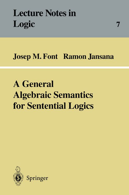 Produktbild: A General Algebraic Semantics for Sentential Logics