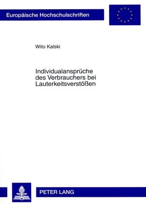 Produktbild: Individualansprueche des Verbrauchers bei Lauterkeitsverstoe&szlig;en
