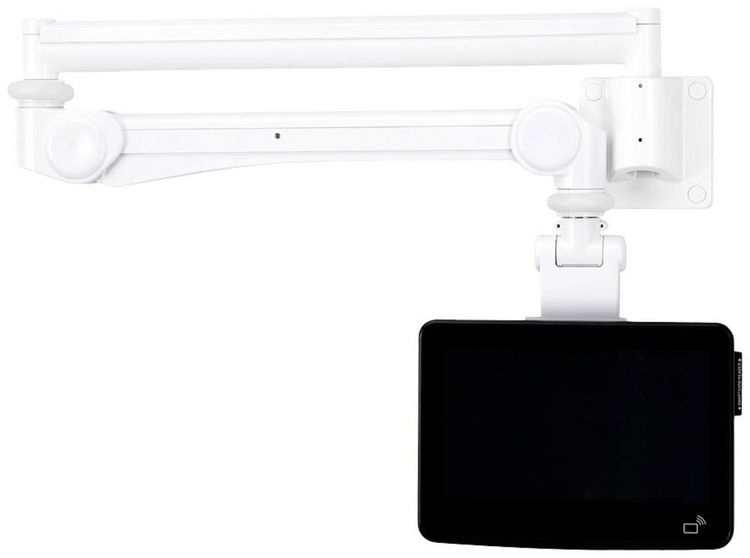 Produktbild: Neomounts FPMA-HAW300 Medical Monitor-Wandhalterung 1 Display(s) 25,4 cm (10") - 61 cm (24") Wei&szlig; Schwenkbar, Rotierbar, Neigbar, H&ouml;henverstellbar