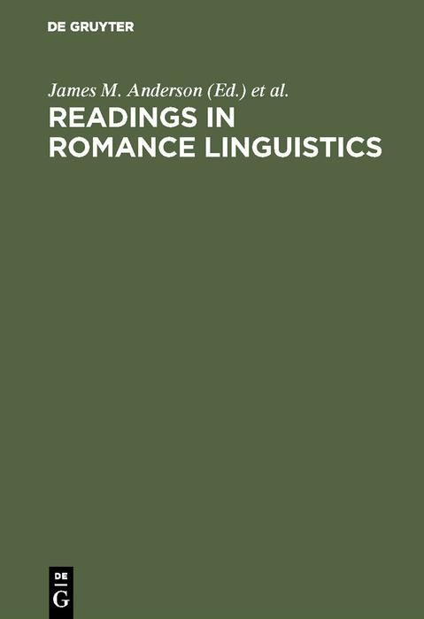 Produktbild: Readings in Romance Linguistics
