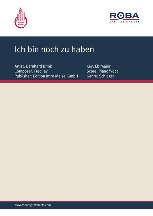 Produktbild: Ich bin noch zu haben
