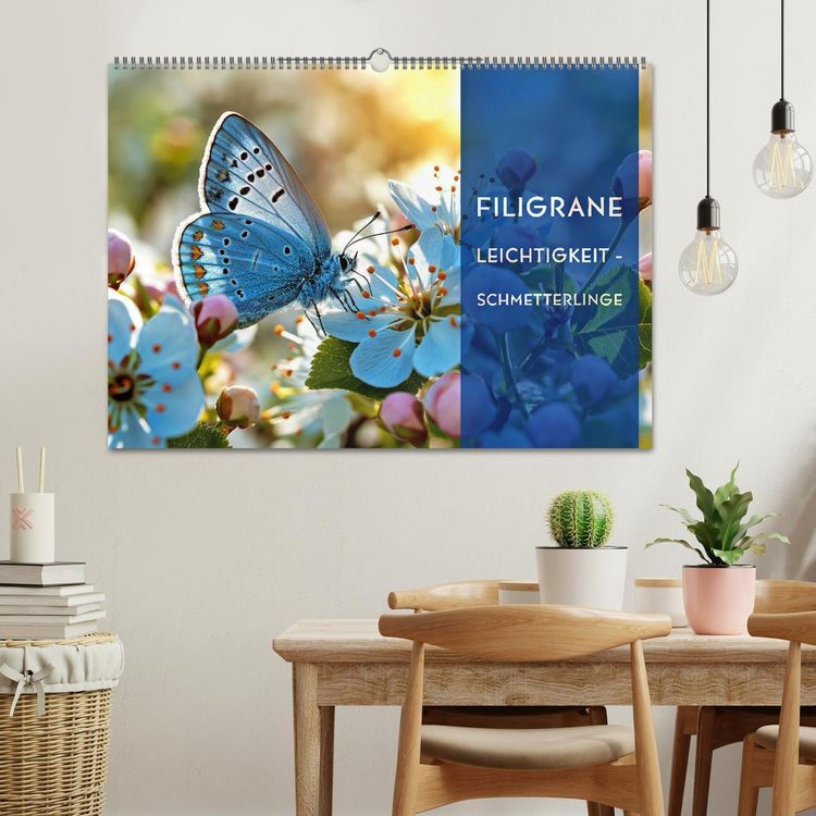 Produktbild: Filigrane Leichtigkeit - Schmetterlinge (Wandkalender 2026 DIN A2 quer), CALVENDO Monatskalender