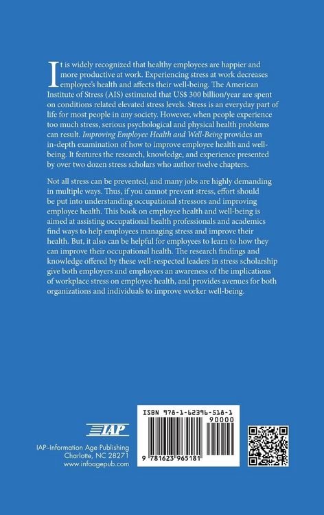 Produktbild: Improving Employee Health and Well Being (Hc)