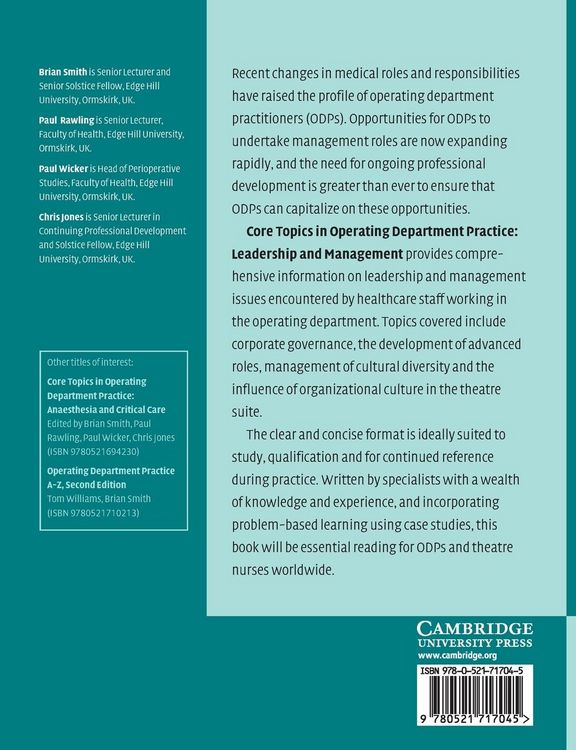 Produktbild: Core Topics in Operating Department Practice