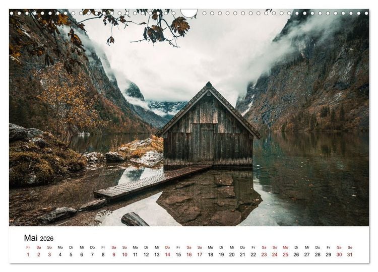Produktbild: Berchtesgaden - Natursch&ouml;nheiten in Bayern (Wandkalender 2026 DIN A3 quer), CALVENDO Monatskalender