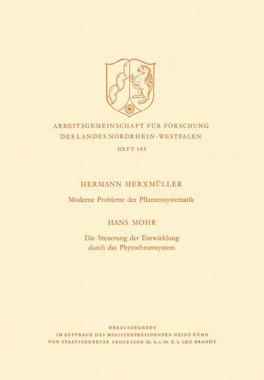 Produktbild: Moderne Probleme der Pflanzensystematik