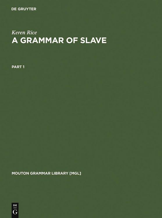 Produktbild: A Grammar of Slave