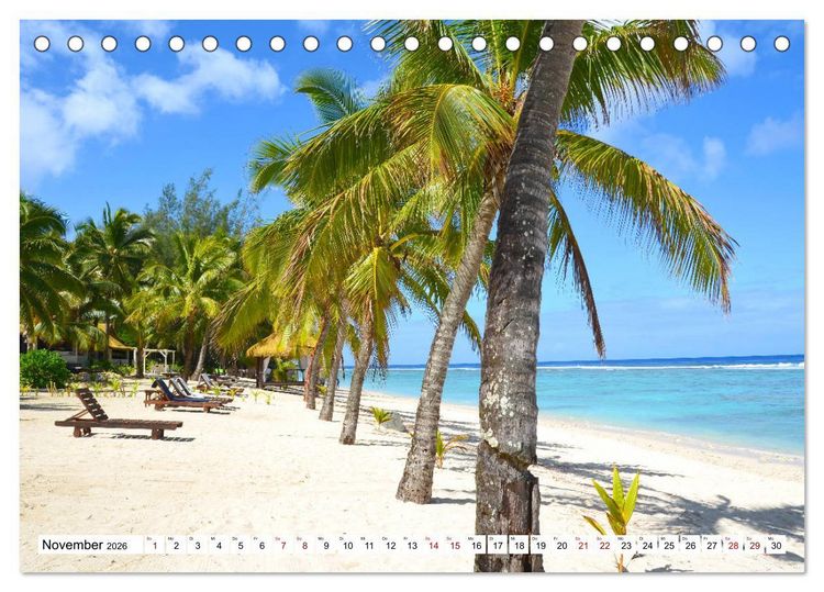Produktbild: Rarotonga - Trauminsel im S&uuml;dpazifik. (Tischkalender 2026 DIN A5 quer), CALVENDO Monatskalender