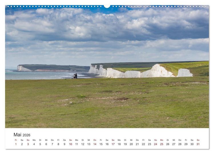 Produktbild: Eastbourne an Englands S&uuml;dk&uuml;ste (hochwertiger Premium Wandkalender 2026 DIN A2 quer), Kunstdruck in Hochglanz