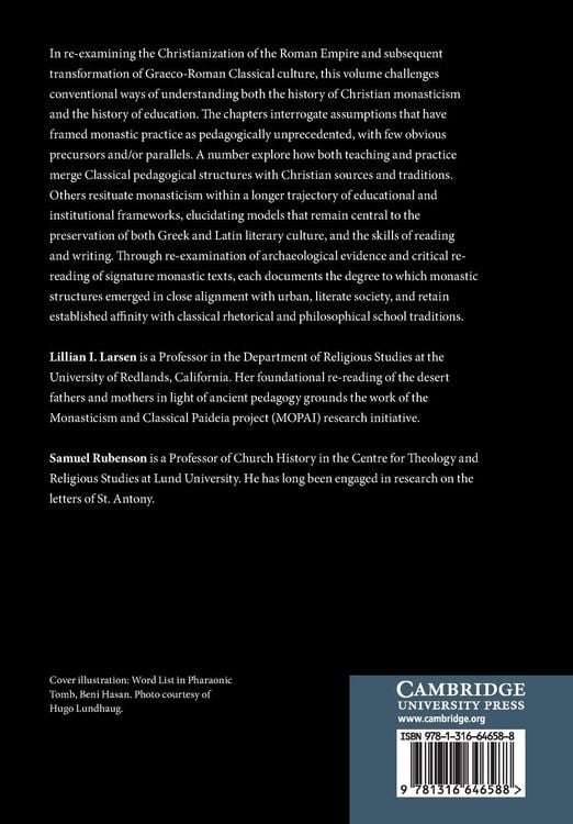 Produktbild: Monastic Education in Late Antiquity