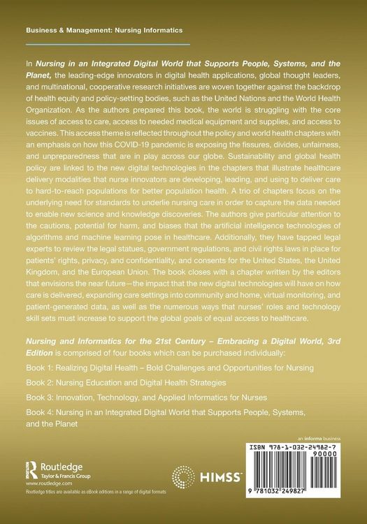 Produktbild: Nursing and Informatics for the 21st Century - Embracing a Digital World, 3rd Edition, Book 4