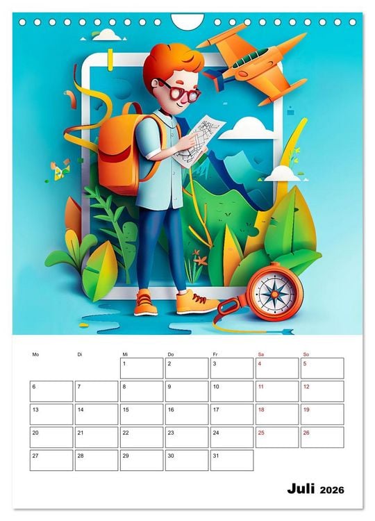 Produktbild: Traumjobs von Morgen - Der Zukunfts-Planer f&uuml;r gro&szlig;e Tr&auml;ume (Wandkalender 2026 DIN A4 hoch), CALVENDO Monatskalender