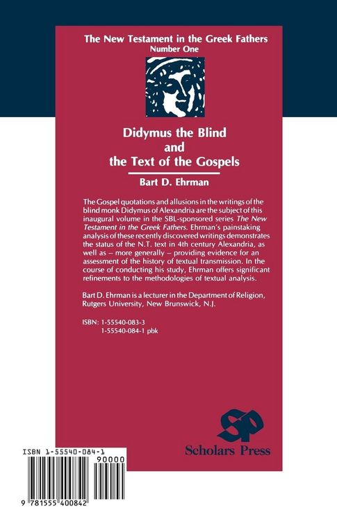 Produktbild: Didymus the Blind and the Text of the Gospels