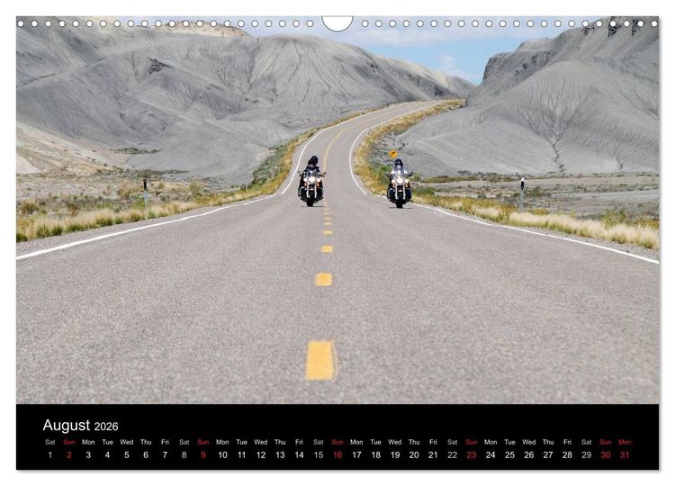 Produktbild: Riding the Wild West - America's Backroads by Motorcycle (Wall Calendar 2026 DIN A3 landscape), CALVENDO 12 Month Wall Calendar