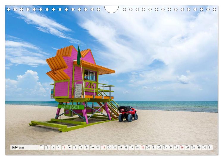 Produktbild: FLORIDA The Sunshine State (Wall Calendar 2026 DIN A4 landscape), CALVENDO 12 Month Wall Calendar