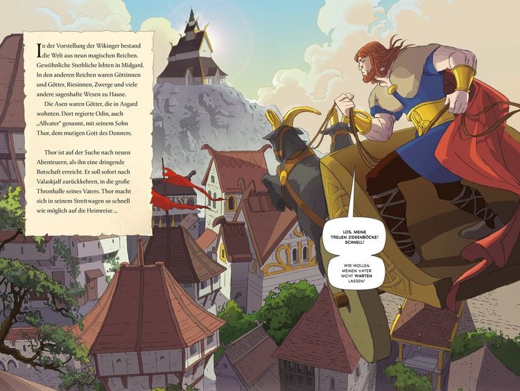 Produktbild: Usborne Graphic Novels: Thor &ndash; Die Abenteuer des Donnergottes