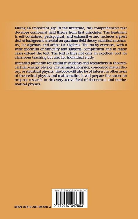 Produktbild: Conformal Field Theory