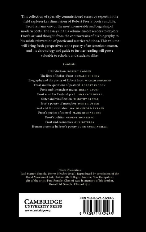 Produktbild: The Cambridge Companion to Robert Frost