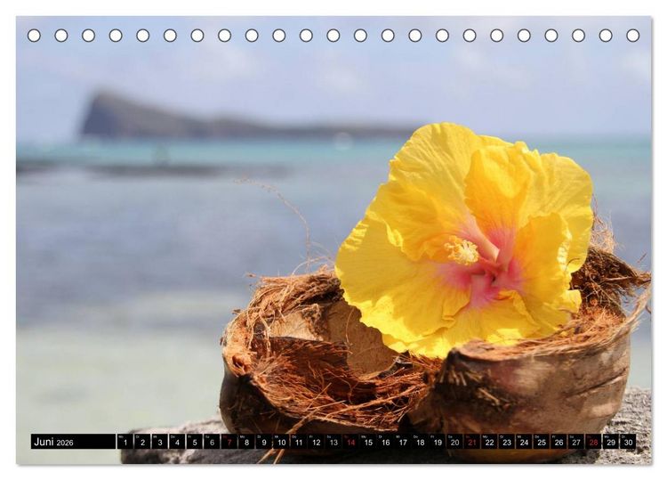 Produktbild: Mauritius - Trauminsel im Indischen Ozean (Tischkalender 2026 DIN A5 quer), CALVENDO Monatskalender