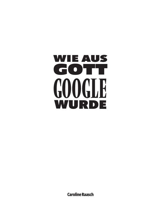 Produktbild: Wie aus Gott Google wurde