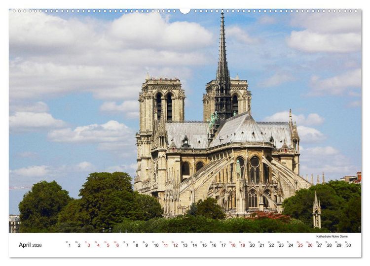 Produktbild: Paris - zwischen gestern und morgen (Wandkalender 2026 DIN A2 quer), CALVENDO Monatskalender