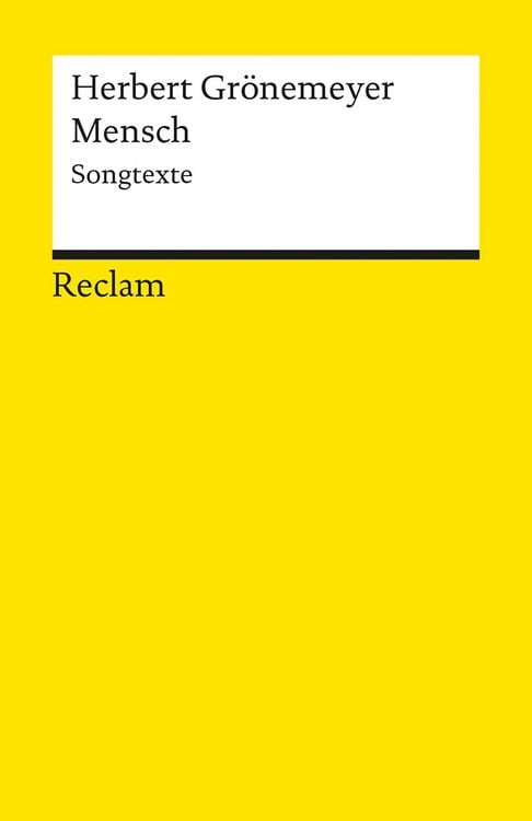 Produktbild: Mensch. Songtexte