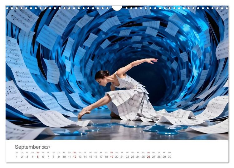 Produktbild: Tanz durch Traumwelten - Fantastische T&auml;nzerinnen in surrealen Klangr&auml;umen (Wandkalender 2027 DIN A3 quer), CALVENDO Monatskalender