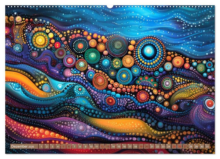 Produktbild: Aborigines - Farben des Outback (hochwertiger Premium Wandkalender 2026 DIN A2 quer), Kunstdruck in Hochglanz