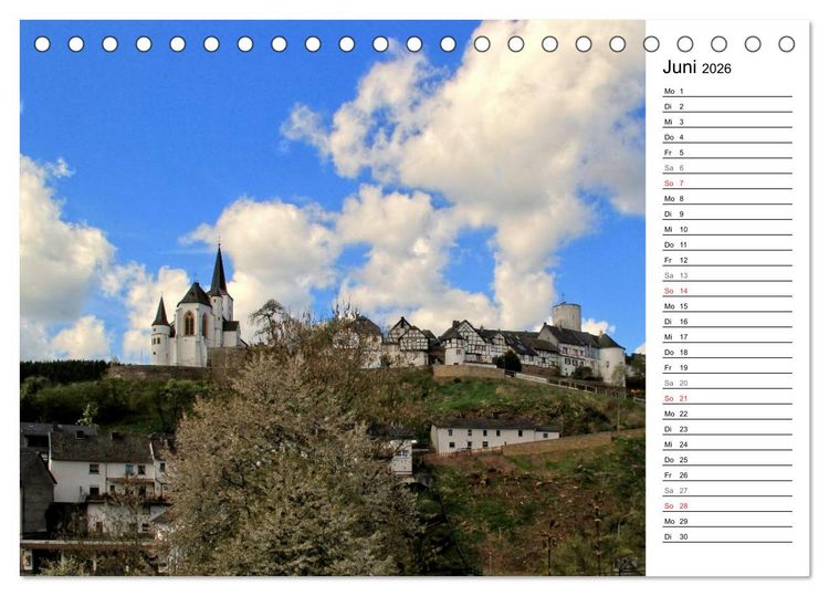 Produktbild: Die Eifel und ihre Regionen - Die Nordeifel (Tischkalender 2026 DIN A5 quer), CALVENDO Monatskalender