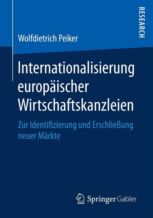Produktbild: Internationalisierung europ&auml;ischer Wirtschaftskanzleien