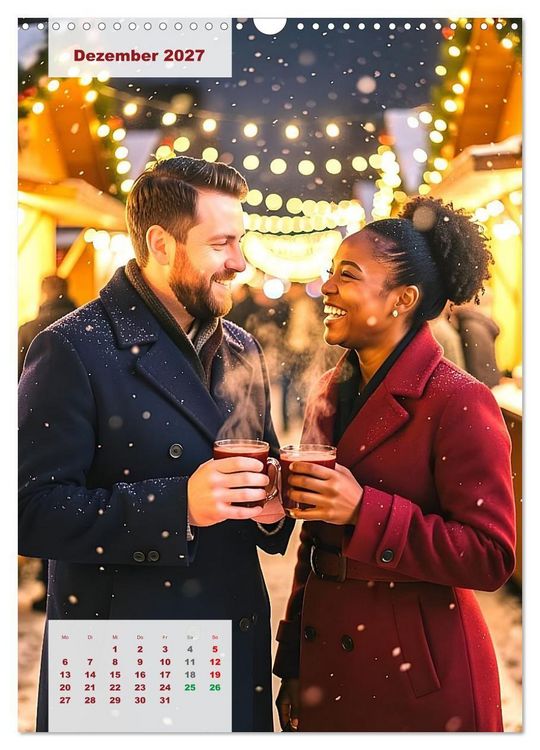 Produktbild: Herzen im Einklang &ndash; LOVERS EDITION (Wandkalender 2027 DIN A3 hoch), CALVENDO Monatskalender