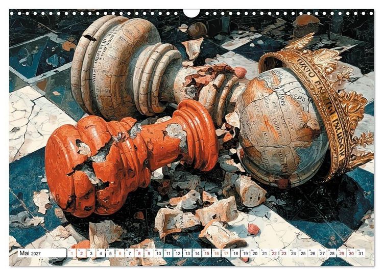 Produktbild: Schach &ndash; Wenn Schachfiguren Charakter zeigen (Wandkalender 2027 DIN A3 quer), CALVENDO Monatskalender