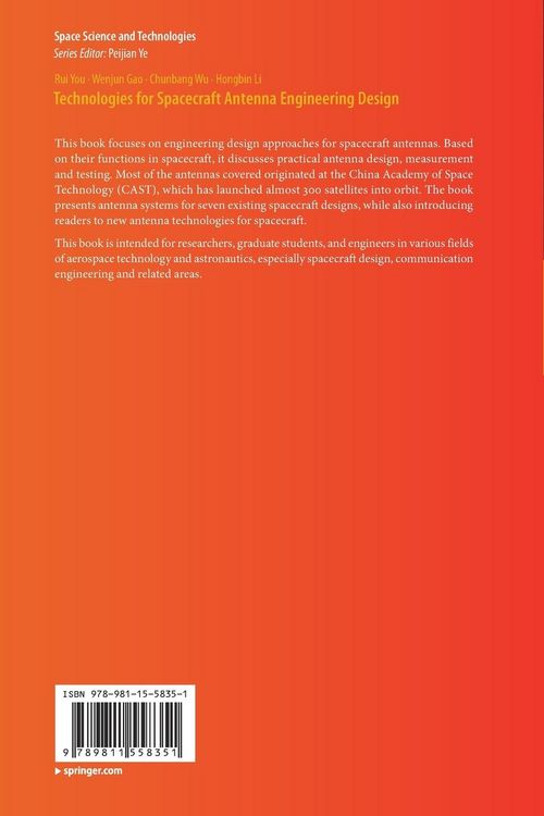 Produktbild: Technologies for Spacecraft Antenna Engineering Design