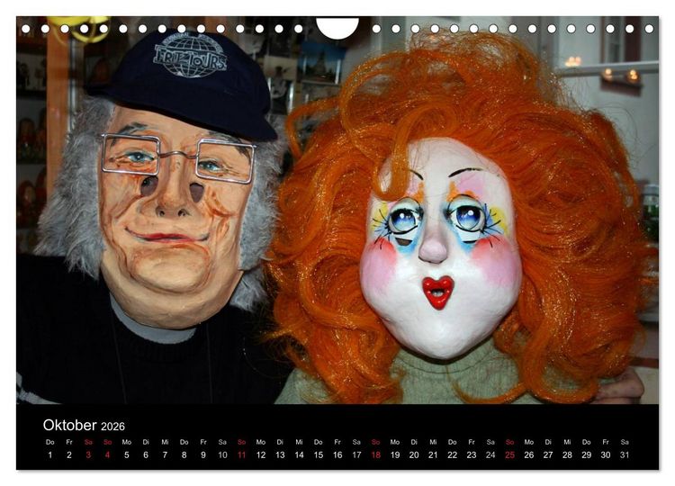 Produktbild: Basler Fasnacht - die drey scheenschte D&auml;&auml;g (Wandkalender 2026 DIN A4 quer), CALVENDO Monatskalender