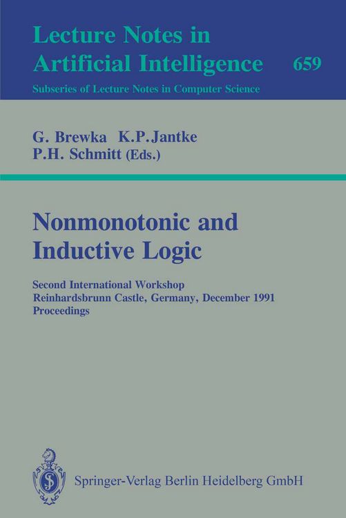 Produktbild: Nonmonotonic and Inductive Logic