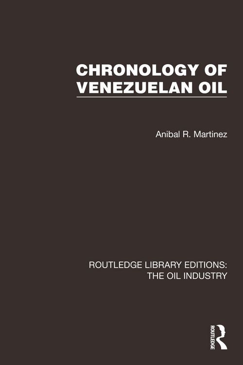 Produktbild: Chronology of Venezuelan Oil