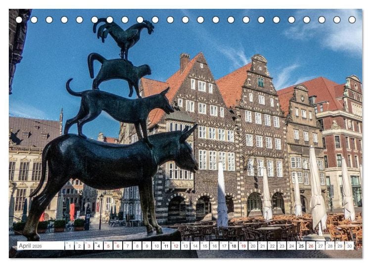 Produktbild: Bremen Heute (Tischkalender 2026 DIN A5 quer), CALVENDO Monatskalender