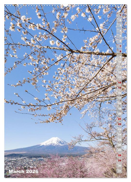 Produktbild: THE MAGIC OF JAPAN Charming impressions (High Quality Premium Wall Calendar 2026 DIN A2 portrait),CALVENDO 12 Month Wall Calendar