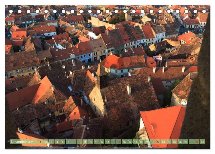 Produktbild: Zauberhaftes Sibiu - Die Perle Siebenb&uuml;rgens in Rum&auml;nien (Tischkalender 2026 DIN A5 quer), CALVENDO Monatskalender