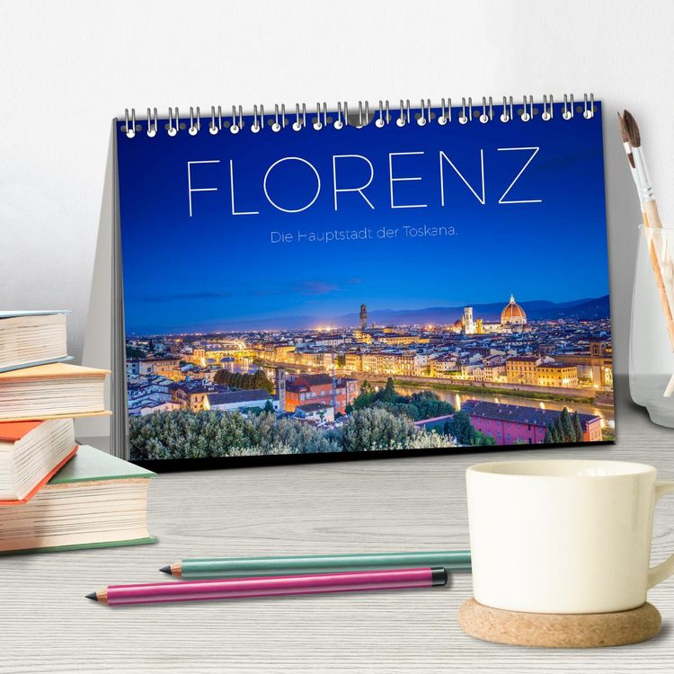Produktbild: Florenz - Die Hauptstadt der Toskana. (Tischkalender 2026 DIN A5 quer), CALVENDO Monatskalender