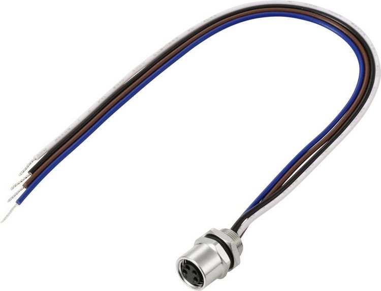 Produktbild: TRU COMPONENTS TC-13751984 Anschlussleitung M8 x 1 Buchse, gerade 0.2 m Polzahl Sensoren: 4 1 St.