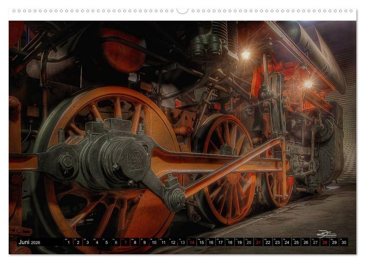 Produktbild: Lokschuppen-Sch&auml;tze (hochwertiger Premium Wandkalender 2026 DIN A2 quer), Kunstdruck in Hochglanz