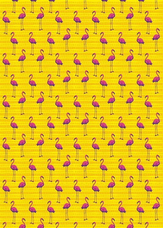 Produktbild: Die Tiere Afrikas Geschenkpapier-Heft Motiv Flamingo